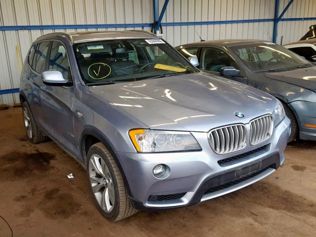 5UXWX7C53CL975857 - 2012 BMW X3 XDRIVE3 SILVER photo 1