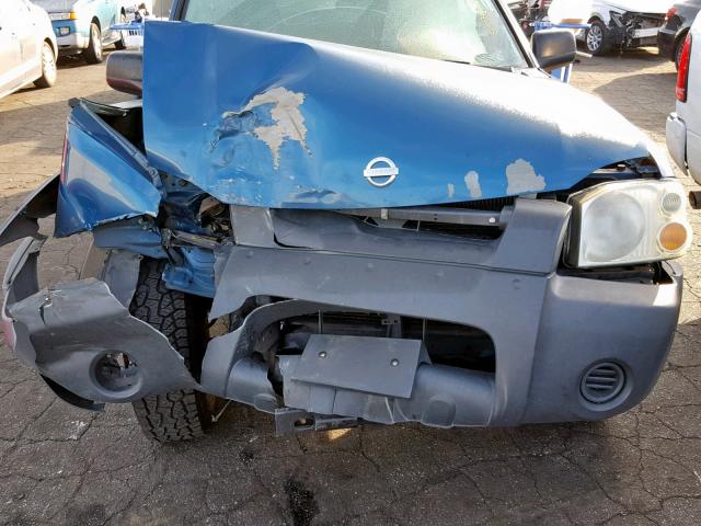 1N6ED29X62C390574 - 2002 NISSAN FRONTIER C BLUE photo 7