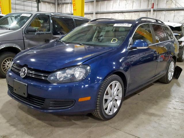 3VWPL7AJ8BM608786 - 2011 VOLKSWAGEN JETTA TDI BLUE photo 2