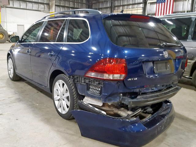 3VWPL7AJ8BM608786 - 2011 VOLKSWAGEN JETTA TDI BLUE photo 3