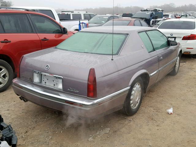 1G6EL12Y8PU614726 - 1993 CADILLAC ELDORADO S PURPLE photo 4