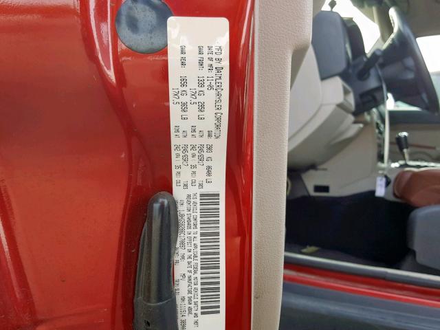 1J8HG58286C170897 - 2006 JEEP COMMANDER Qırmızı foto 10