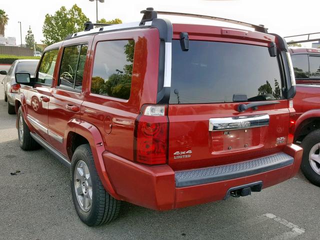 1J8HG58286C170897 - 2006 JEEP COMMANDER Qırmızı foto 3