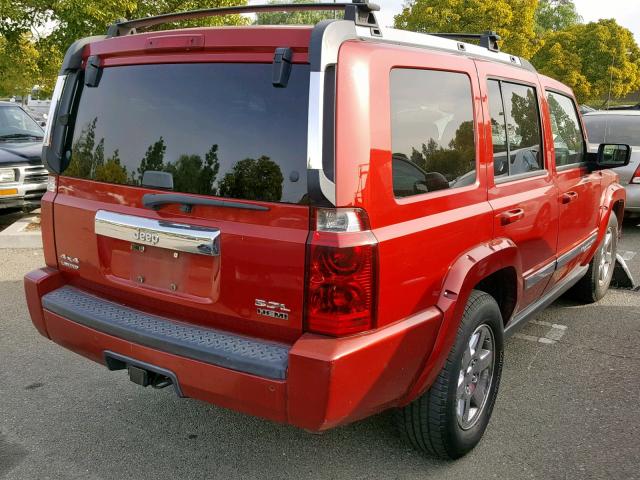 1J8HG58286C170897 - 2006 JEEP COMMANDER Qırmızı foto 4