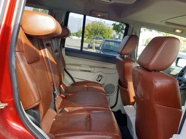1J8HG58286C170897 - 2006 JEEP COMMANDER Qırmızı foto 6