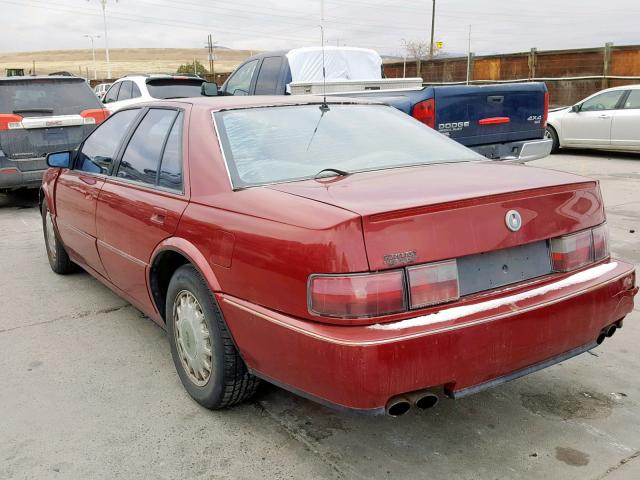 1G6KY53B1NU822224 - 1992 CADILLAC SEVILLE TO RED photo 3