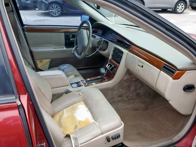 1G6KY53B1NU822224 - 1992 CADILLAC SEVILLE TO RED photo 5