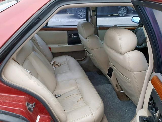 1G6KY53B1NU822224 - 1992 CADILLAC SEVILLE TO RED photo 6