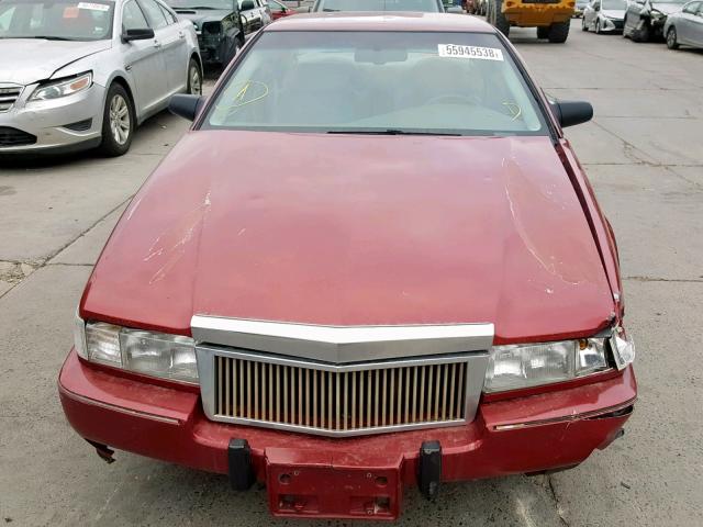 1G6KY53B1NU822224 - 1992 CADILLAC SEVILLE TO RED photo 9