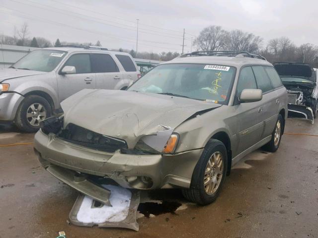 4S3BH895437642070 - 2003 SUBARU LEGACY OUT TAN photo 2