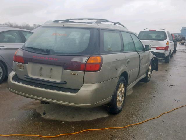 4S3BH895437642070 - 2003 SUBARU LEGACY OUT TAN photo 4