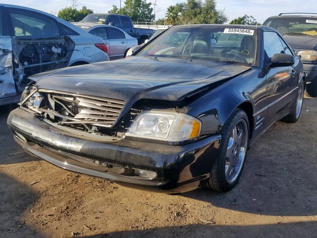 WDBFA76F01F197003 - 2001 MERCEDES-BENZ SL 600 BLACK photo 2