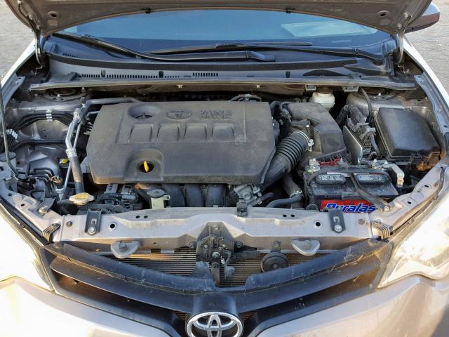 5YFBPRHE8EP026108 - 2014 TOYOTA COROLLA EC GRAY photo 7