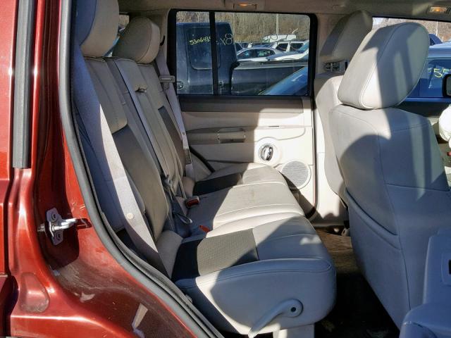 1J8HG58238C168879 - 2008 JEEP COMMANDER Qırmızı foto 6