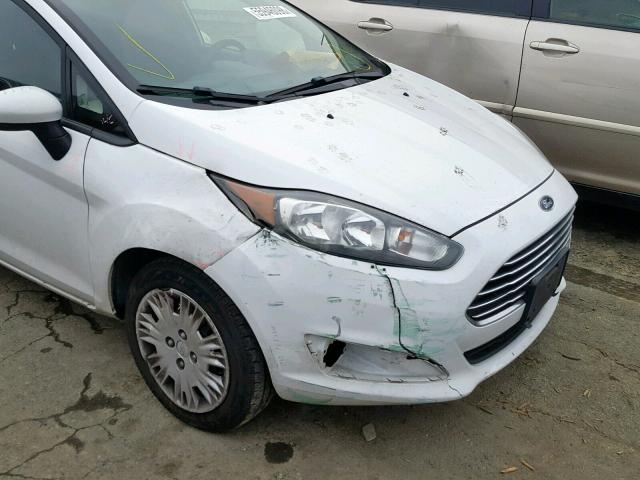 3FADP4AJ9FM176472 - 2015 FORD FIESTA S WHITE photo 9