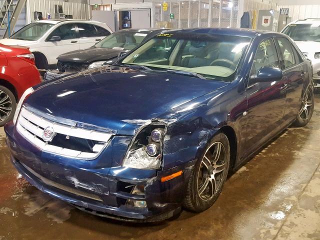 1G6DC67A950173682 - 2005 CADILLAC STS BLUE photo 2
