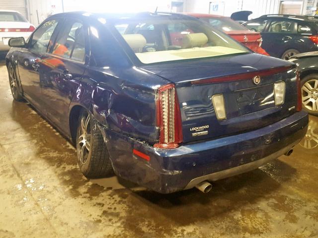 1G6DC67A950173682 - 2005 CADILLAC STS BLUE photo 3