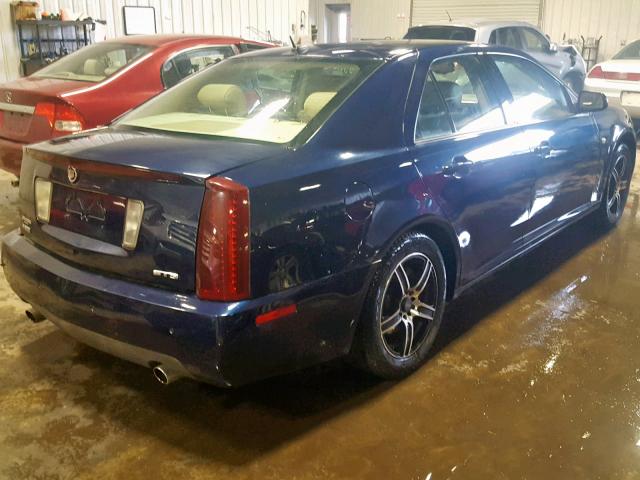 1G6DC67A950173682 - 2005 CADILLAC STS BLUE photo 4