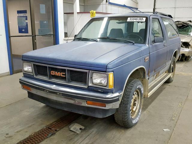 1G5CT18R7G8505176 - 1986 GMC S15 JIMMY BLUE photo 2