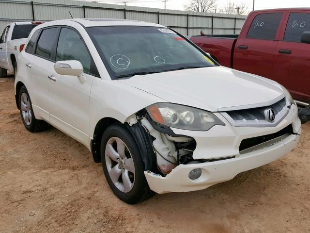 5J8TB18297A025052 - 2007 ACURA RDX WHITE photo 1