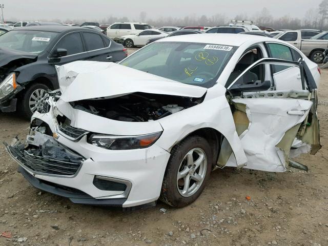 1G1ZB5ST2GF190423 - 2016 CHEVROLET MALIBU LS WHITE photo 2