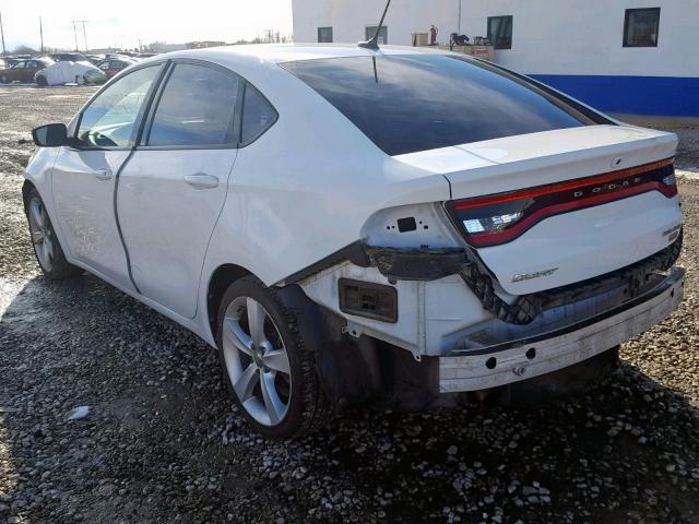 1C3CDFBH4DD219487 - 2013 DODGE DART SXT WHITE photo 3