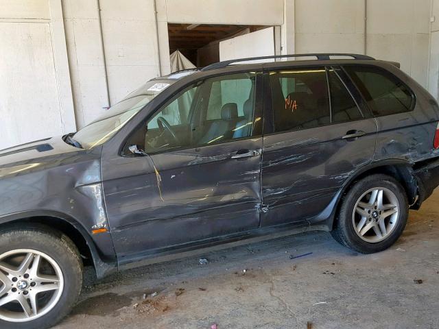 5UXFB33503LH47471 - 2003 BMW X5 4.4I GRAY photo 9