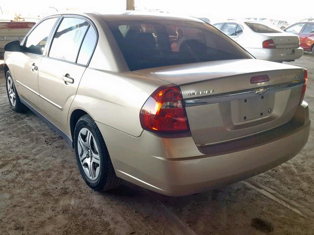 1G1ZS53886F259396 - 2006 CHEVROLET MALIBU LS 金色 照片 3