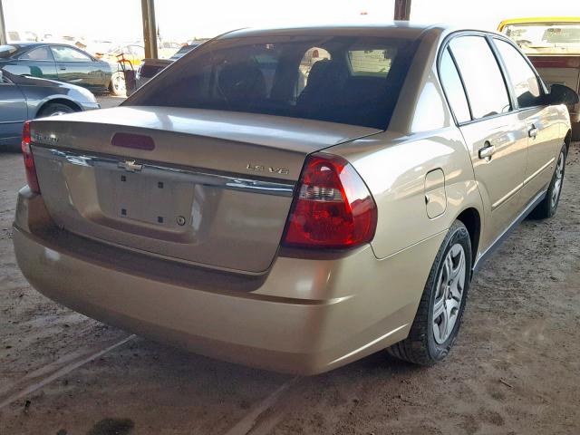 1G1ZS53886F259396 - 2006 CHEVROLET MALIBU LS 金色 照片 4
