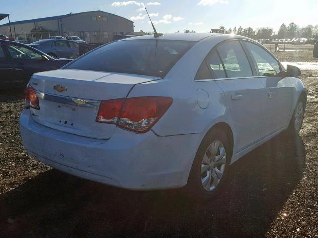 1G1PC5SH4C7323204 - 2012 CHEVROLET CRUZE LS WHITE photo 4