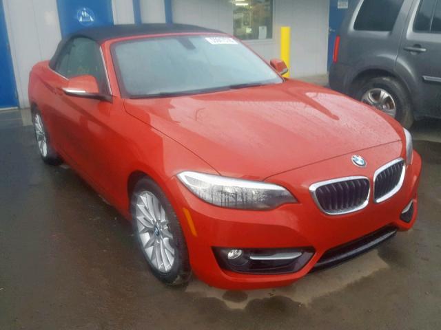 WBA1K9C51GV710559 - 2016 BMW 228 I RED photo 1