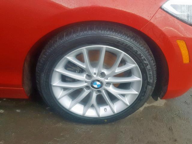 WBA1K9C51GV710559 - 2016 BMW 228 I RED photo 9