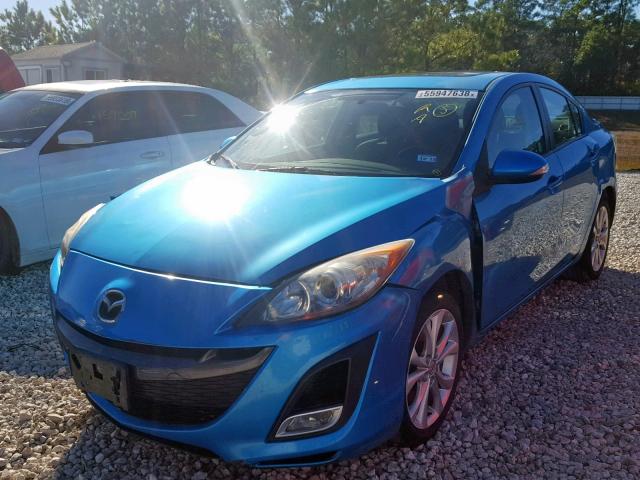 JM1BL1S50A1104885 - 2010 MAZDA 3 S BLUE photo 2