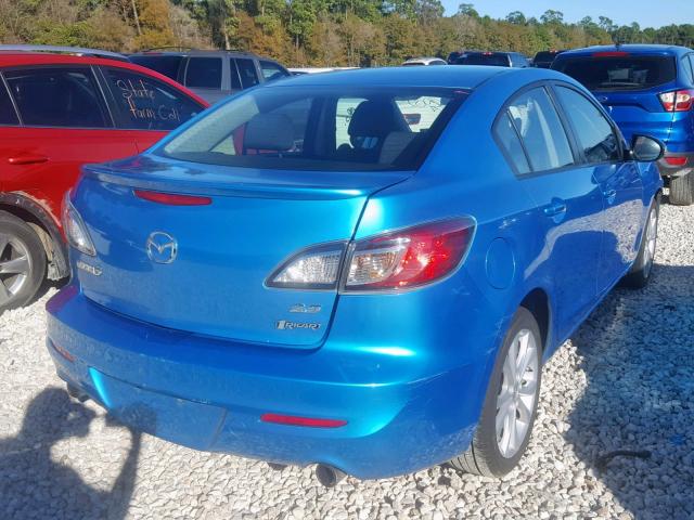 JM1BL1S50A1104885 - 2010 MAZDA 3 S BLUE photo 4