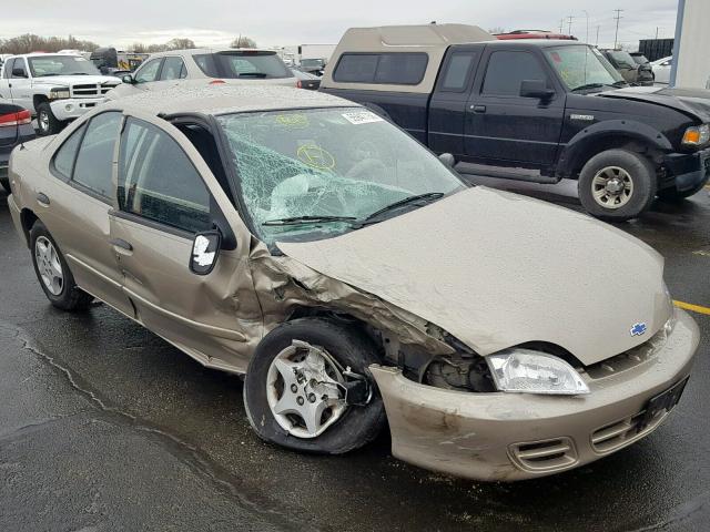 1G1JC524817213630 - 2001 CHEVROLET CAVALIER B TAN photo 1