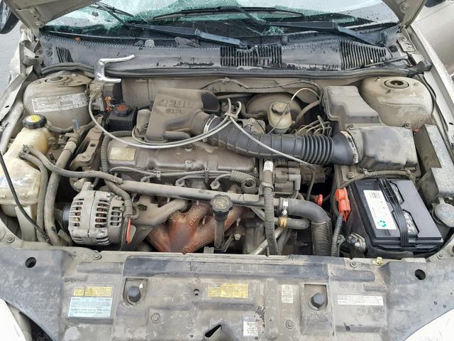 1G1JC524817213630 - 2001 CHEVROLET CAVALIER B TAN photo 7