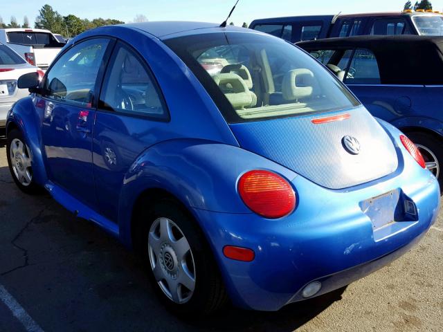 3VWBB61C6WM005902 - 1998 VOLKSWAGEN NEW BEETLE 蓝色 照片 3