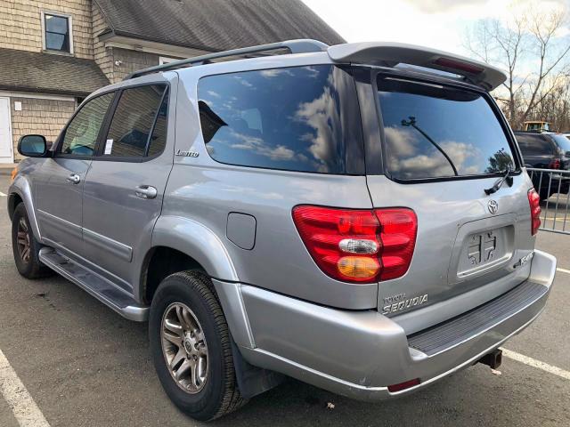 5TDBT48A43S191170 - 2003 TOYOTA SEQUOIA LI GRAY photo 4