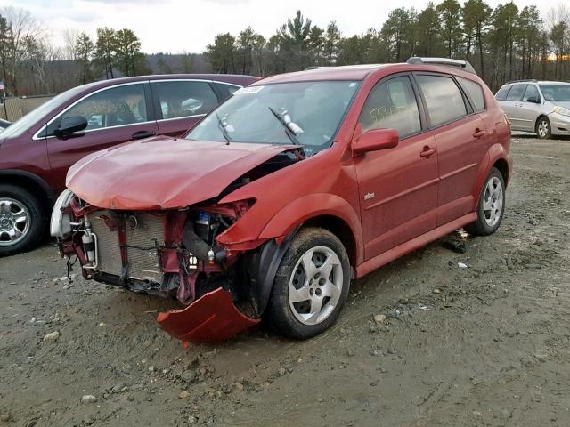 5Y2SL65866Z442173 - 2006 PONTIAC VIBE RED photo 2