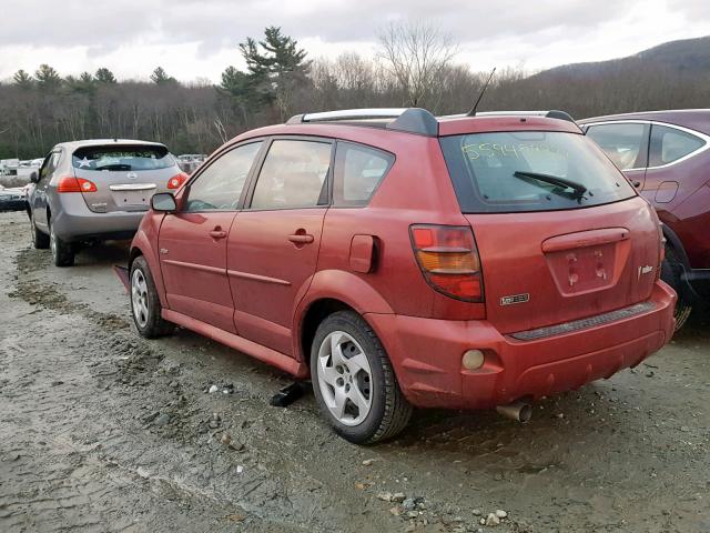 5Y2SL65866Z442173 - 2006 PONTIAC VIBE RED photo 3