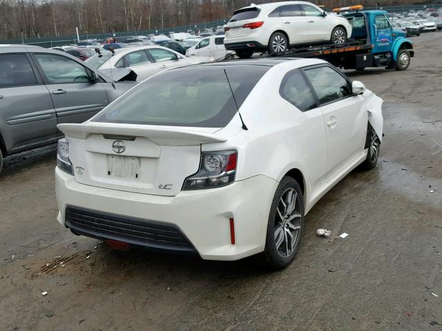 JTKJF5C78F3091768 - 2015 TOYOTA SCION TC WHITE photo 4