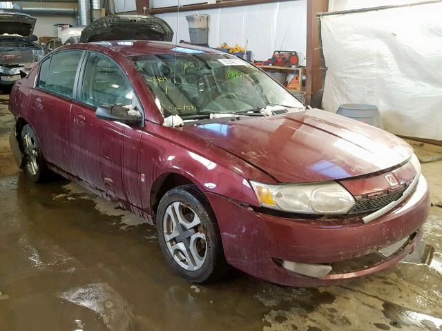 1G8AK52F33Z199617 - 2003 SATURN ION LEVEL 勃艮第红 照片 1