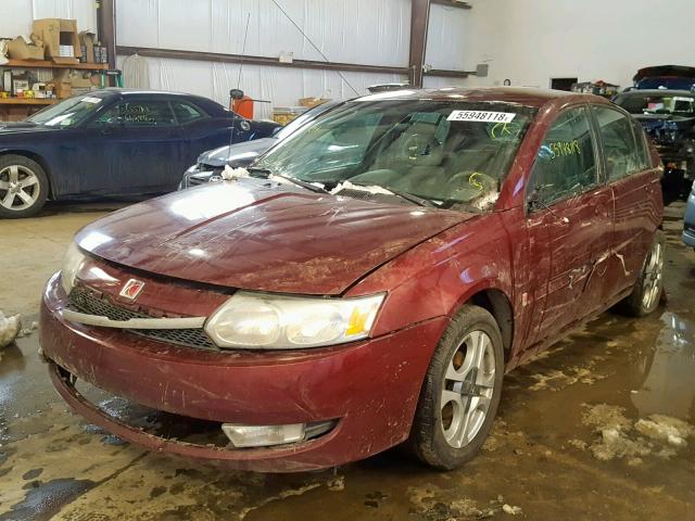 1G8AK52F33Z199617 - 2003 SATURN ION LEVEL 勃艮第红 照片 2