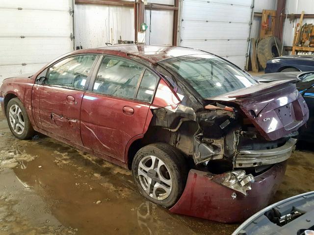 1G8AK52F33Z199617 - 2003 SATURN ION LEVEL 勃艮第红 照片 3