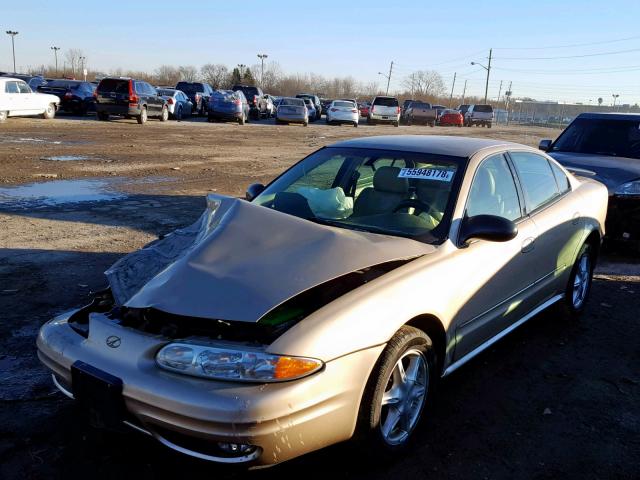 1G3NL52E23C156739 - 2003 OLDSMOBILE ALERO GL GOLD photo 2