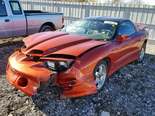 2G2FV22G622125477 - 2002 PONTIAC FIREBIRD F ORANGE photo 2