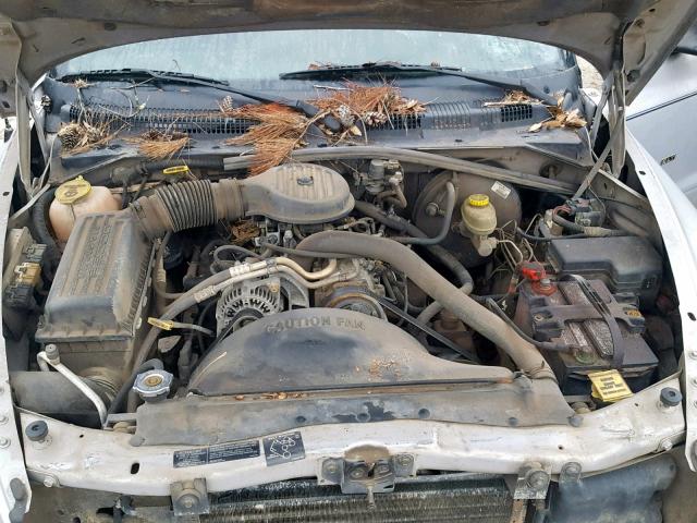 1B7GL22X5WS716319 - 1998 DODGE DAKOTA SILVER photo 7