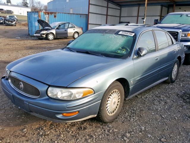 1G4HR54K11U123569 - 2001 BUICK LESABRE LI BLUE photo 2