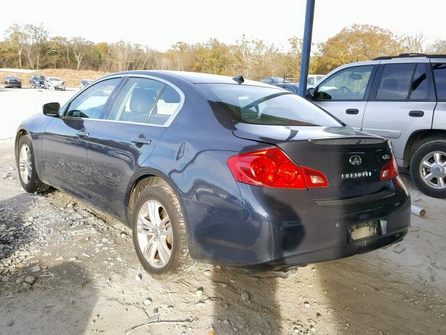 JN1CV6AR9BM353088 - 2011 INFINITI G37 BLUE photo 3