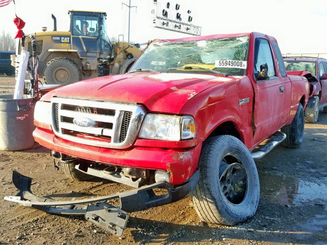 1FTZR45E26PA40198 - 2006 FORD RANGER SUP RED photo 2